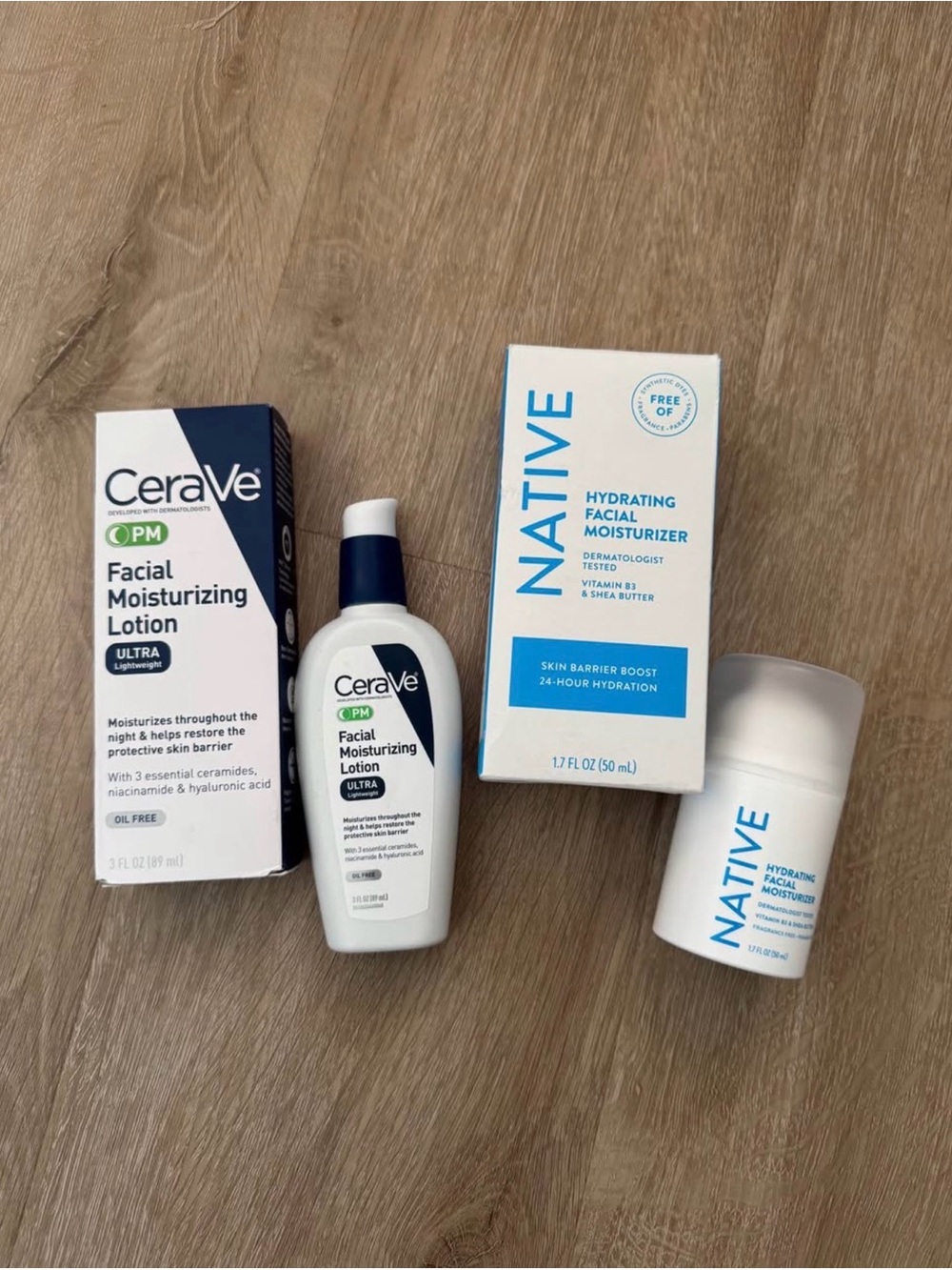 CeraVe and Native Moisturizers BRAND NEW